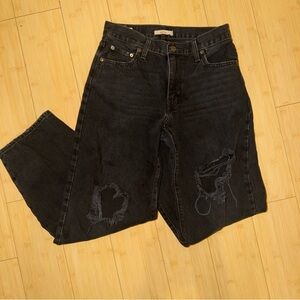 Levi's Premium Baggy Dad Distressed Jeans